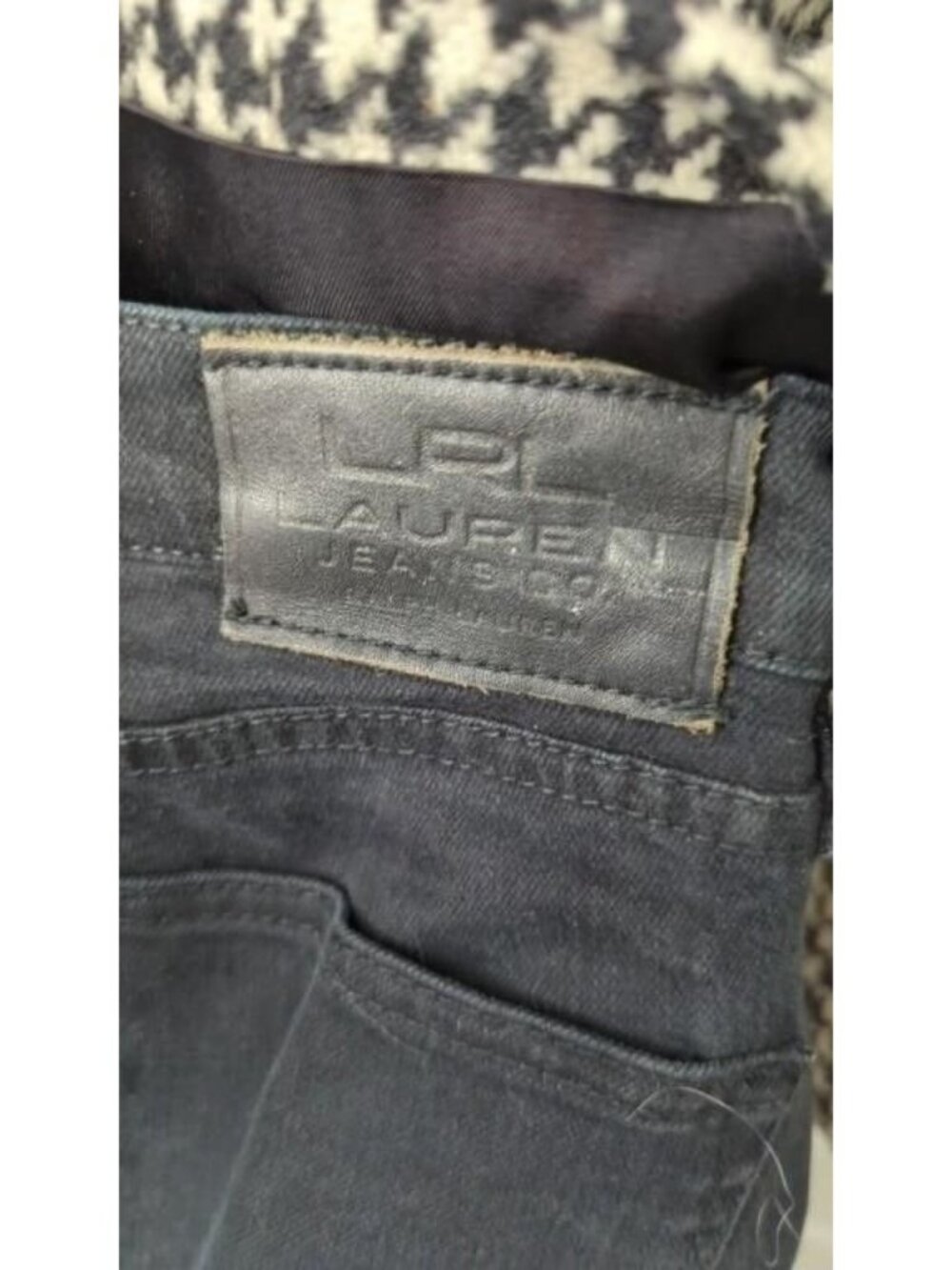 Ralph Lauren Houndstooth Wool Jacket XS & Black Jeans Modern Straight Ankle 2P - Picture 6 of 10